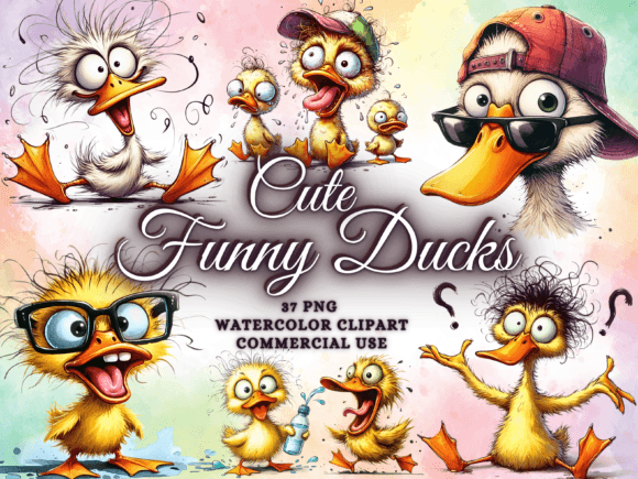 Download Funny Cute Duck Clipart Bird Clipart Png - Premium Resources