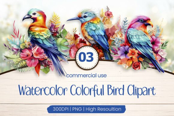 Download Colorful Bird Clipart PNG - Premium Resources
