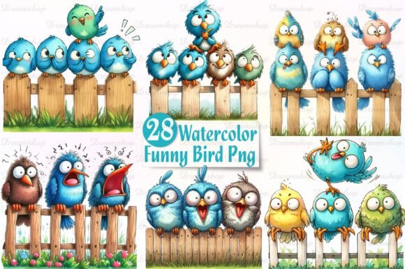 Download Funny Bird Clipart PNG Quirky Bird - Premium Resources