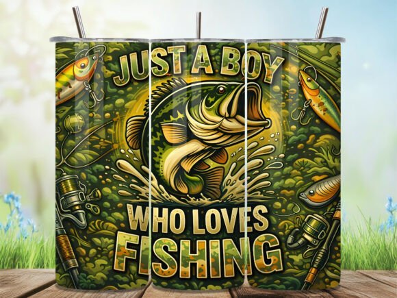 Download Just a Boy Who Loves Fishing Tumbler Png - Fishing tumbler png Collection