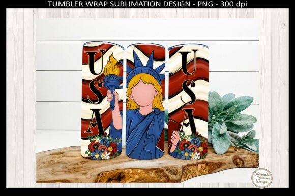Download Lady Liberty 4th of July Tumbler Wrap - 4th of july tumbler Collection